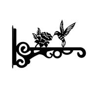 Porte-suspendus d'extérieur | Crochet de Suspension Robuste pour Mangeoire Oiseaux Silhouette Colibri,Supports pour pots de fleurs d'extérieur - pour Balcon Clôture Fenêtre Jardin Plafond Terrasse Por