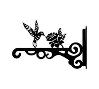 Porte-suspendus d'extérieur Support Métallique Robuste avec Motif Colibri