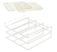 Porte Tabla Corte érable - Estante para Tapas Suspendido sin Tornillos | Montaje en Cocina Bajo , Organizador Metálico Compacto para Preparación