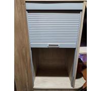 Porte tambour pour armoire de cuisine, Manuel blanc de kit porte tambour d'ABS glissant for des tailles multiples Cabinet(85x55cm(33.5x21.7"))