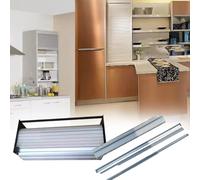 Porte Tambour Pour Armoire, Kit De Porte Coulissante Droite Intégrée Pour Placard De Cuisine(90x140cm/35.4x55.1in)