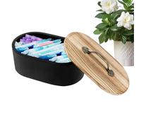 Porte-tampon | Boîte de rangement pour produits de période de toilette - Distributeur esthétique pour armoire, comptoir, coiffeuse, chambre à coucher, cotons-tiges, balle, médicaments, épingles à