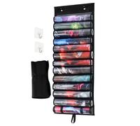 Porte-Tapis de Jeux | Étui Protecteur Anti-poussière, Sac Organisateur avec Fentes Transparentes pour Maison, Chambre, réunions de Famille, fêtes d'anniversaire et Espace pour