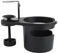 Porte-tasse de bureau rotatif à clip pour bouteilles, rack de rangement pour bouteilles de café, de boisson, d'eau, etc
