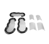 Porte-Tasse de comptoir à Rack de Tasse à 3 Niveaux Organisateur d'espace Transparent Sauvegarde de la Cuisine de Salle de Bain étagère de Rangement cosmétique Plastique 3 pièces (Noir)