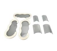 Porte-Tasse de comptoir à Rack de Tasse à 3 Niveaux Organisateur d'espace Transparent Sauvegarde de la Cuisine de Salle de Bain étagère de Rangement cosmétique Plastique 3 pièces (Blanc)