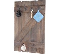 Porte tasses HWC-D13, étagère suspendue pour tasses brun shabby