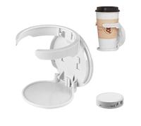 Porte Tasse Range Bouteille Porte Gobelet, Porte Gobelet Mural ne Nécessitant Aucun Perçage Support Mural pour Tasses à Café à Plier et à Ranger Convient aux Tasses Jusqu'à 83 MM de Diamètre 2 Pcs
