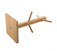 Porte-tasses à six griffes inversé en bois en forme d'arbre pour rangement pratique de la cuisine (carré)