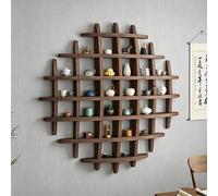 Porte-tasses à thé en bois, décoration murale, support de tasse à thé peu encombrant, support de rangement multi-grille de cuisine, support de tasse à café, porte-bouteille d'eau