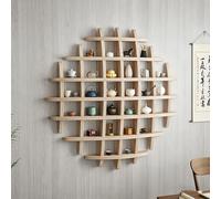 Porte-tasses à thé en bois, décoration murale, support de tasse à thé peu encombrant, support de rangement multi-grille de cuisine, support de tasse à café, porte-bouteille d'eau