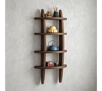 Porte-tasses à thé en bois, décoration murale, support de tasse à thé peu encombrant, support de rangement multi-grille de cuisine, support de tasse à café, porte-bouteille d'eau