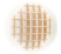 Porte-tasses à thé mural en bois massif - Support à théière rustique pour exposer des services à thé - Décoration élégante de cuisine et de salon - Idéal pour les amateurs de thé et l'organisation de