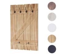 Porte-tasses HWC-D13, Etagère suspendue 91x60cm Pin