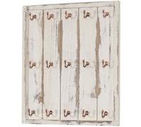 Porte-tasses Marano style shabby vintage 50x45x5cm blanc Blanc