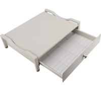 Porte-tasses Plateau coulissant Présentoir Tiroir de rangement multifonctionnel Support de fabrication Plateau pour la maison Blanc S