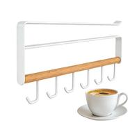 Porte-Tasses Sous Meuble 6 Crochets Sans Perçage