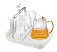 Porte-tasses Support de séchage pour bouteilles avec plateau égouttoir,