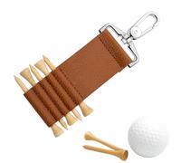 Porte-tee De Golf - Pochette Pour Tee-shirt En Cuir PU De 4,5 Pouces | Étui Portable Pour Tees De Golf - Organisateur À 5 Emplacements Avec Un Design Durable Pour Les Golfeurs, Cadeau Parfait Pour Les