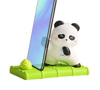 Porte-téléphone Panda mignon, ornements de table Porte-téléphone mignon - Matériel de haute qualité, pour smartphone animal en résine, accessoire de bureau de titulaire de téléphone,