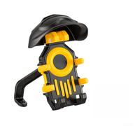 Porte-Téléphone Scooter Électrique Étanche Jaune | Silicone antidérapant, pour prise ferme, matériau ABS pour robuste, couleur jaune visible, durée de vie(Mirror Holder+Helmet)