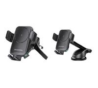 Porte téléphone THOMSON avec chargeur à induction 15W - Deux systèmes de fixation: ventouse et grille d'aération