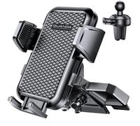 Porte Telephone Voiture CD, Support Téléphone Voiture Stable Fente CD, Support Portable Automobile Réglable, Universel Attache Téléphone Voiture Rotatif 360° Pour iPhone Samsung Xiaomi Smartphones