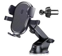 Porte-téléphone Voiture Ventouse en Verre Extra Puissant - Support Universel Accessoire Voiture Interieur Accroche Telephone pour Tableau de Bord ou Pare-brise avec Bras Articulé et Rotation à 360°