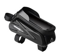 Porte-téléphonie à vélo, pochette de guidon, accès à écran tactile, correspond aux téléphones jusqu'à 6,8 pouces, fermeture à glissière bidirectionnelle, conception anti-éclat, étanche avec couverture