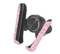 Porte-téléphonie Bling Car, Support de Téléphone Portable Automatique Réglable, Universel pour les Filles, avec Décoration de Voitures en, Travail Exquis (Rose)
