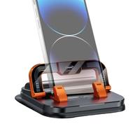 Porte-téléphonie de Voiture - d'immatriculation en Plastique Noir pour Le Support de téléphone Portable, Support d'aspiration Non Glissante pour Le véhicule de Camion Utilisation Quotidienne