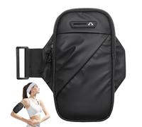 Porte-téléphonie du Brassard en Cours d'exécution - Sac à Bras de Brassage du téléphone Mobile | Sports Armbandd avec Casque et Deux Poches | Sports Arm Band pour l'exercice, Le vélo, Les Voyage