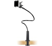 Porte-téléphonie pour lit, 25,6 pouces support de téléphone réglable avec pince, support de téléphone universel, Clip de serrage de téléphone long et flexible à bras long pour le lit à domicile, voit