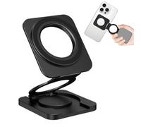 Porte-téléphonie - Support magnétique de 2,56 pouces pour l'utilisation du bureau, support de téléphone pliant avec rotation à 180 degrés, poignée antidérapante pour camion, gymnase, selfie, charge, u
