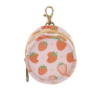 Porte-tétine avec fermeture éclair et clip pour porte-monnaie Motif étoile de Stawberry Rouge