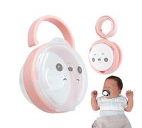 Porte-tétine - Boîte de rangement transparente pour tétine de bébé - Conteneur de voyage compact anti-poussière pour fournitures de tout-petits, poussette, sac à langer