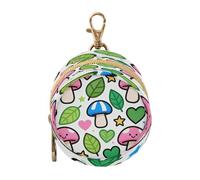 Porte-tétine coloré avec feuilles de champignon pour bébé fille - Porte-monnaie portable - Sac de rangement pour tout ce qui est inclus