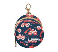 Porte-tétine de voyage pour bébé garçon avec motif de voiture - Bleu foncé et rouge