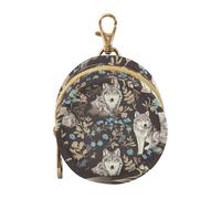 Porte-tétine pour bébé Motif loups Bleu/beige