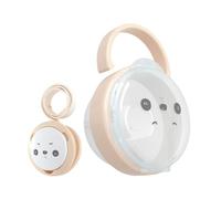 Porte-tétine pour bébé | Récipient à tétine et chaîne | avec couvercle anti-poussière | Fournitures de voyage portables pour garçons, filles, extérieur, camping, abricot, Refer to description, Unisexe