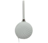 Porte-tétine rond en silicone de qualité alimentaire 10 cm avec fermeture éclair et boucle de suspension pour poussette sac à langer (gris)