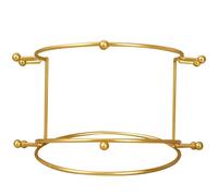 Porte-tiara à 2 couches, support d'affichage de la couronne de mariée, organisateur stockage bandeau en métal, 6.9x4.5 Organisateur support bijoux pour les cadeaux pour filles