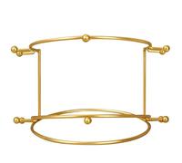 Porte-tiara à 2 couches, support d'affichage de la couronne de mariée, organisateur stockage en métal, 6.9x4, 5 Organisateur support bijoux pour filles