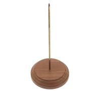 Porte-ticket de Caisse en Bois et Cuivre, Support Vertical Capuchon | Fixation Stable Près Caisse, Protège les Reçus, Design Compact sans Pièces Mobiles