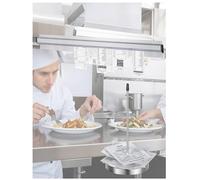 Porte-ticket Tab Grabber, Lot de 2 porte-tickets muraux en aluminium argenté différentes tailles for restaurants(10cm/3.9in)