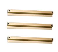 Porte-ticket Tab Grabber, Lot de 3 porte-tickets commande en aluminium doré, 20-120 cm(L 20 cm)