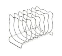 Porte-toast en acier inoxydable 6 emplacements en forme d'ours | Support en forme d'ours pour tenir des toasts, des sacs et des sandwichs sur les tables ou pendant le petit déjeuner
