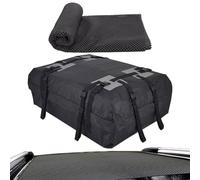 Porte-Toile De Toit, Porte-Cargaison De Cargaison De Toit, Porte-greffe De Voiture Flexible De 15 Pieds Cubes, Porte-Bagages Imperméable, 600D Sac À Toiture À Voiture Imperméable