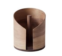 Porte- toilette en bois naturel rustique | Ajoutez un charme rustique à votre comptoir de salle de bain ou de cuisine avec ce support de papier toilette robuste en bois