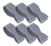 Porte-torchons - Pinces à Serviettes pour la Cuisine | Paquet de 6 Pinces à Serviettes antidérapantes | Design Gris Simple pour poignée de Four, Porte-Serviettes, Lave-Vaisselle | Pinces à Serviettes